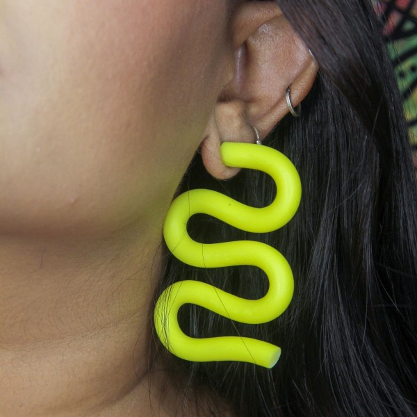 Neon yellow Squigglies